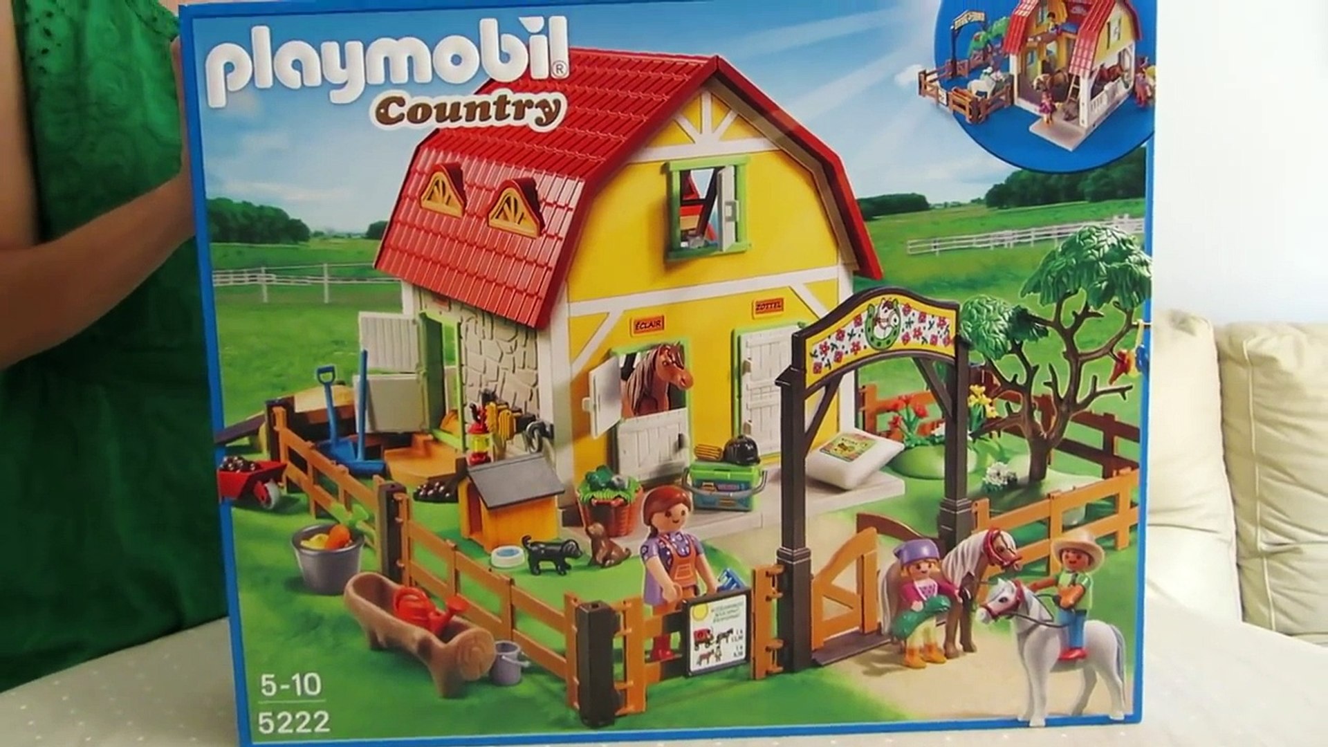 Rancho de ponis o caballos de Juguetes de Playmobil en español -  Dailymotion Video