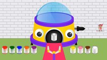 New Colors for Children to Learn with Color Mixing Machine - Colours for Kids - Learning Videos