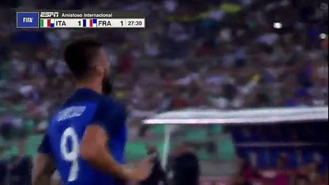 1-2 Olivier Giroud Goal HD - Italy 1-2 France - Friendly Match 01-09-2016 HD