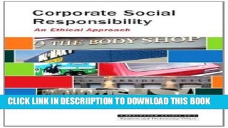 [New] Corporate Social Responsibility: An Ethical Approach Exclusive Full Ebook