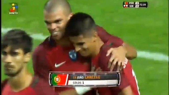 Joao Cancelo SUPER GOAL - Portugal 3-0 Gibraltar 01.09.2016 HD