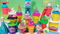 ★ Huge ★ Play Doh Magic Swirl Ice Cream Shoppe Gift set by Hasbro Cake Popsicles Sundaes Disney Elsa