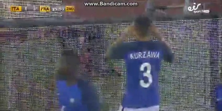1-3 Layvin Kurzawa Goal - Italy 1-3 France - 01-09-2016