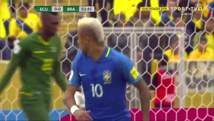 Neymar Super Goal HD - Ecuador 0-1 Brazil HD - 01-08-2016