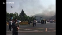 Theatre catches fire in southern China