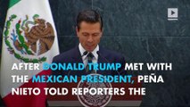 Mexican President accuses Donald Trump of lying about the wall