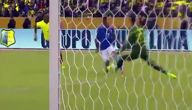 Neymar Goal Penalty - Ecuador 0-1 Brazil (01/09/2016)