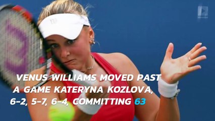 Venus Williams struggles but advances to second round at U.S. Open