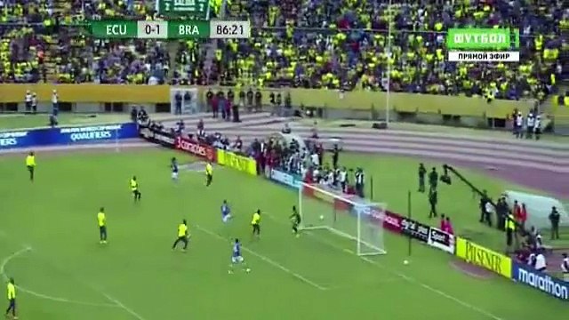 Walter Gargano own goal Ecuador 0-2 Brazil Highlights South American qualifying World Cup 01 Sep 2016