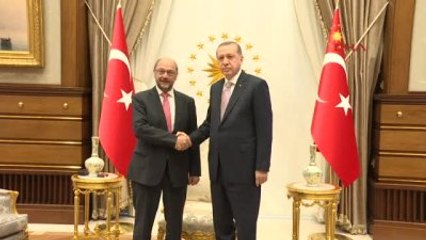 Erdoğan Avrupa Parlamentosu Başkanını Kabul Etti