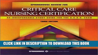 [PDF] Springhouse Reveiw For Critical Care Nursing Certification Full Collection