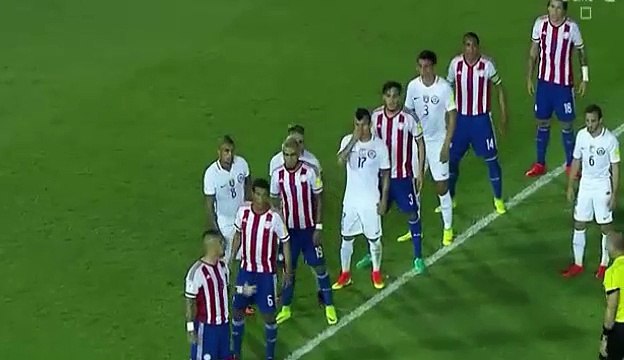 Arturo Vidal Amazing Goal - Paraguay 2-1 Chili (01/09/2016)