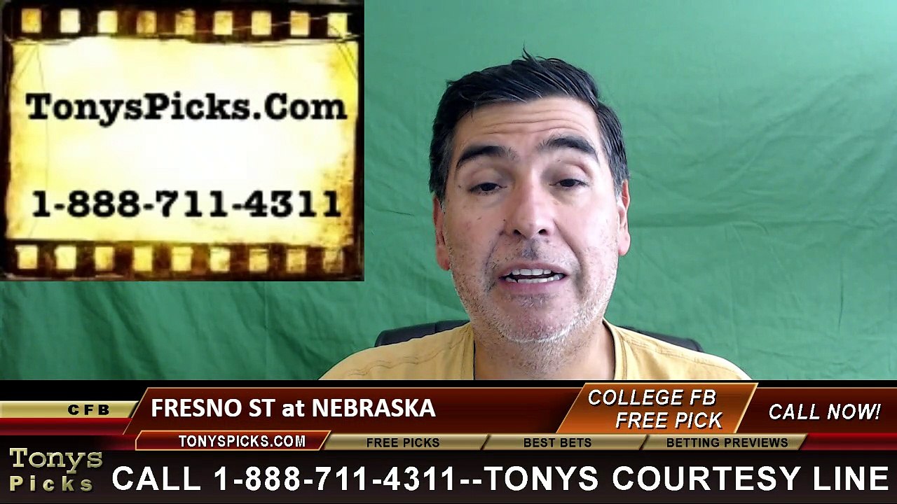 Nebraska Cornhuskers vs. Fresno St Bulldogs Free Pick Prediction NCAA College Football Odds Preview 9-3-2016