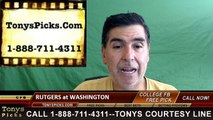 Washington Huskies vs. Rutgers Scarlet Knights Free Pick Prediction NCAA College Football Odds Preview 9-3-2016