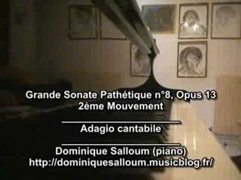 Beethoven Gde Sonate Pathetique 2eme mvt - Dominique Salloum