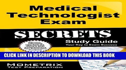 [PDF] Medical Technologist Exam Secrets Study Guide: MT Test Review for the Medical Technologist