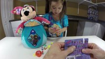 DISNEY FROZEN SURPRISE EGGS MLP LPS Hello Kitty Surprise Toys w/ Minnie Mouse Easter Edition Plush