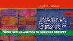 New Book Essentials of Statistics for the Behavioral Sciences