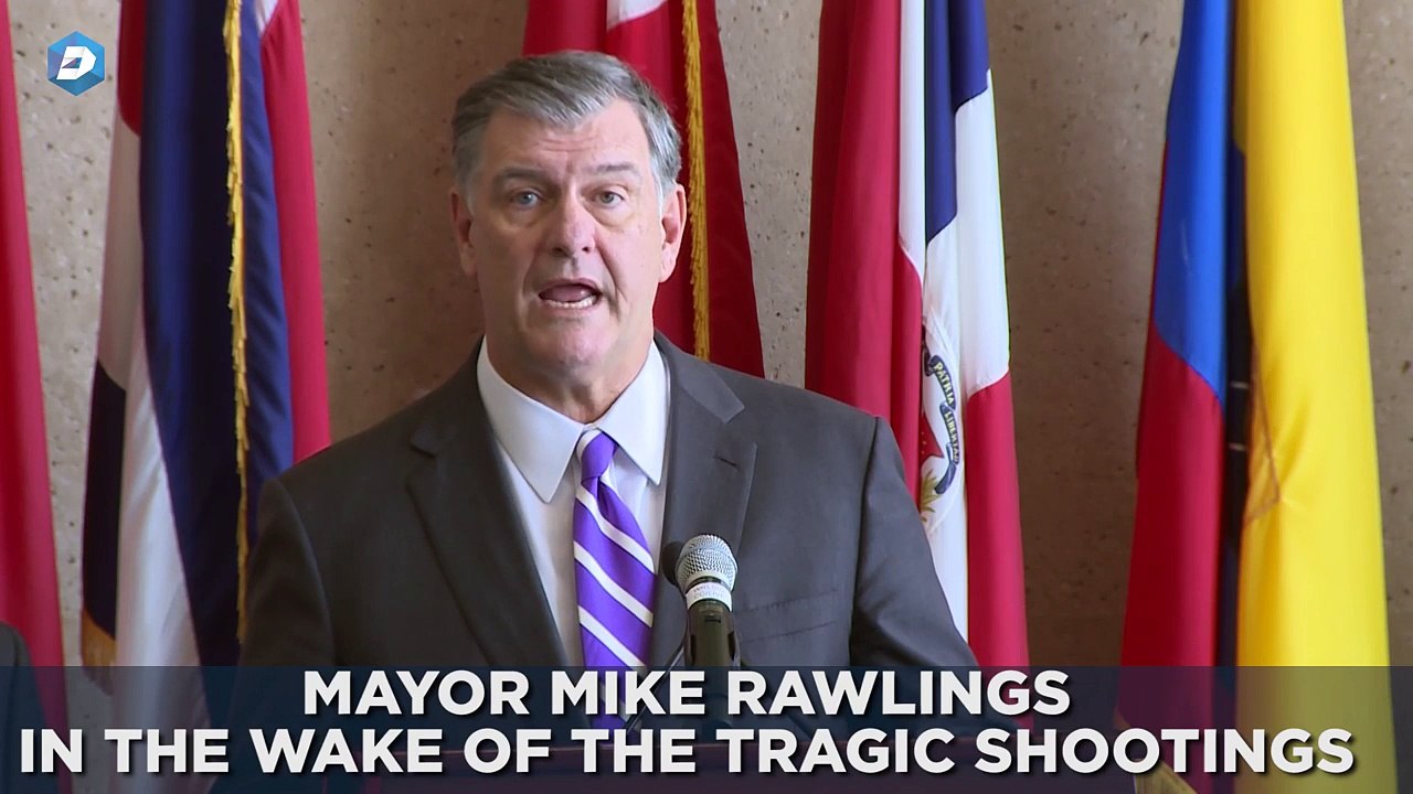 Dallas Mayor Mike Rawlings speaks on Chief David Brown's retirement - YouTube