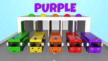 Colors for Children to Learn with Color Bus Toy - Colours for Kids to Learn - 3D Learning Videos