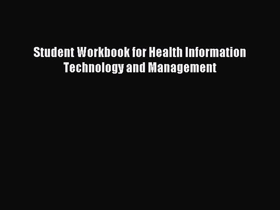[PDF] Student Workbook for Health Information Technology and Management Full Colection
