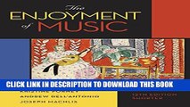 Collection Book The Enjoyment of Music (Shorter Twelfth Edition)