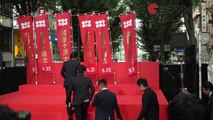 大島優子、男達に囲まれ「アツい」映画『真田十勇士』レッドカーペットセレモニー