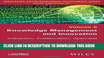 [PDF] Knowledge Management and Innovation: Interaction, Collaboration, Openness Full Online
