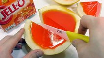 Play Doh Ice Cream Maker Shop - How to Make Gold Melon Orange Jello Gummy Pudding Learn Colors