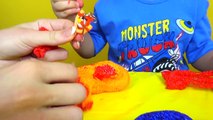 Play Doh Foam Clay Ice Cream Cups with Surprise Angry Birds Toys Плей До гранулы капкейк