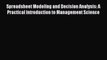 [PDF] Spreadsheet Modeling and Decision Analysis: A Practical Introduction to Management Science