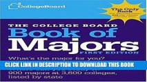 Collection Book The College Board Book of Majors: First Edition (College Board Index of Majors and