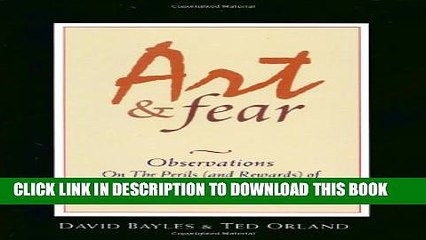 Collection Book Art   Fear: Observations On the Perils (and Rewards) of Artmaking