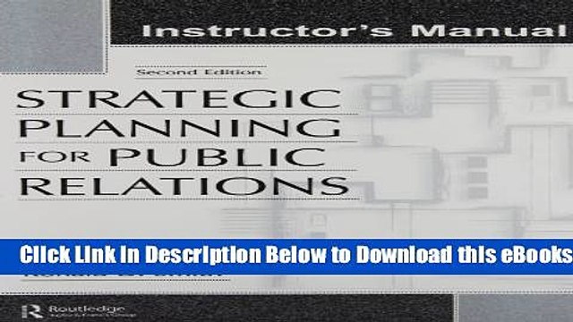 [Reads] Strategic Planning for Public Relations Free Books