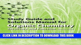 Collection Book Study Guide/Solutions Manual for Organic Chemistry