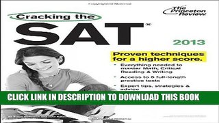 New Book Cracking the SAT, 2013 Edition (College Test Preparation)