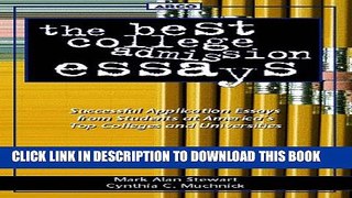 New Book The Best College Admission Essays