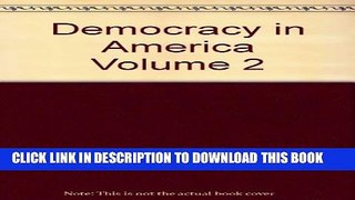 Collection Book Democracy in America 2 Volume Set