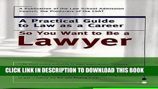 New Book So You Want to Be a Lawyer