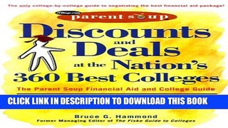 Collection Book Discounts and Deals at the Nation s 360 Best Colleges : The Parent Soup Financial