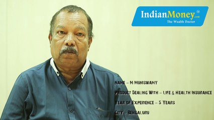 Profile of Mr Muniswamy - IndianMoney.com Privilege Associate