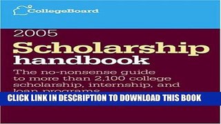 Collection Book Scholarship Handbook 2005 (College Board Scholarship Handbook, 8th Edition)