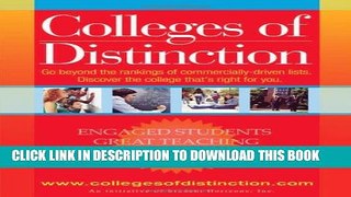 New Book COLLEGES OF DISTINCTION