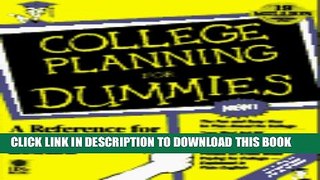 Collection Book College Planning for Dummies (...for Dummies Business and General Reference Book)