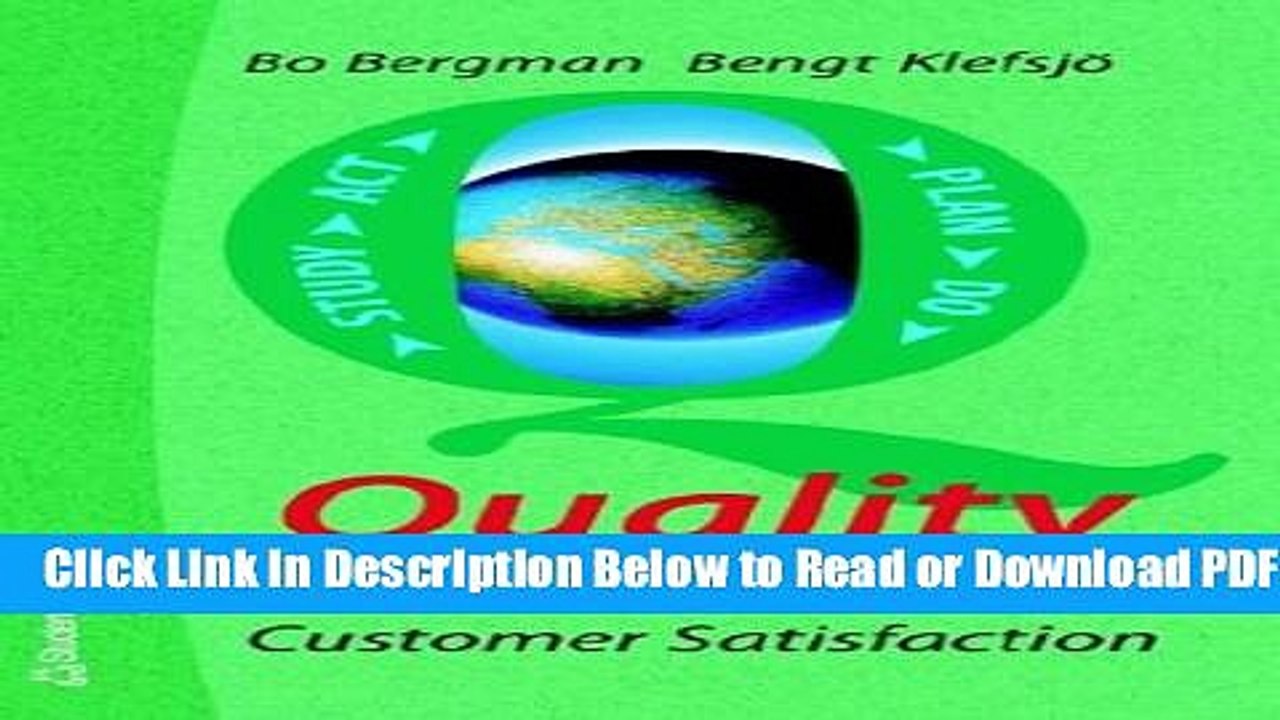 [Download] Quality from Customer Needs to Customer Satisfaction Popular Online