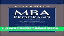 [PDF] MBA Programs 2007 (Peterson s MBA Programs) Popular Colection