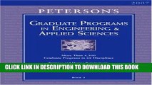 Collection Book Grad Guides BK5: Engineer/Appld Scis 2007 (Peterson s Graduate Programs in