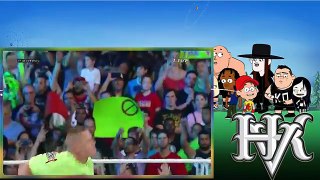 John Cena vs Kane, Randy Orton and Roman Reigns || WWE Battleground 2014 full match