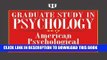 Collection Book Graduate Study in Psychology, 2015 Edition