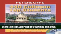 Collection Book 440 Colleges for Top Students 2008 (Peterson s 440 Colleges for Top Students)